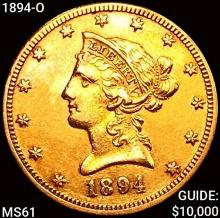 1894-O $10 Gold Eagle UNCIRCULATED