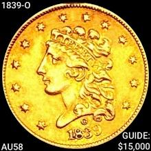 1839-O $2.50 Gold Quarter Eagle CHOICE AU