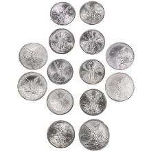 1983-2020 Mexican 1oz Silver Libertads [14 coins]