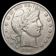 1902 Barber Half Dollar NEARLY UNCIRCULATED