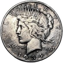 1934-S Silver Peace Dollar