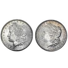 [2] 1885&1900 Morgan Silver Dollar