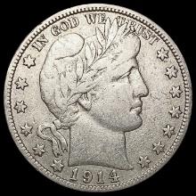 1914-S Barber Half Dollar LIGHTLY CIRCULATED