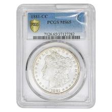 1881-CC Morgan Silver Dollar PCGS MS65