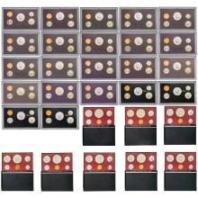 1977-1991 [30] US Mint Proof Sets w/ Silver