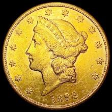 1898-S $20 Gold Double Eagle UNCIRCULATED