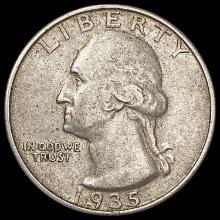 1935-D Washington Silver Quarter CLOSELY UNCIRCULA