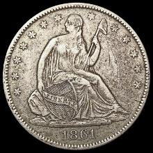 1861-O Seated Liberty Half Dollar NEARLY UNCIRCULA