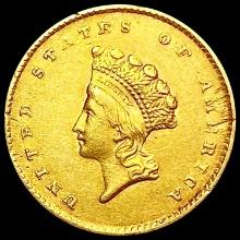 1855 Rare Gold Dollar NEARLY UNCIRCULATED