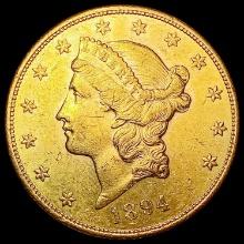 1894-S $20 Gold Double Eagle UNCIRCULATED