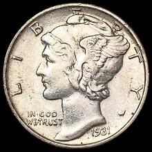 1931-S Mercury Dime CHOICE BU