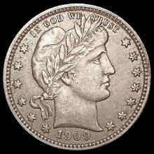 1909-D Barber Quarter NEARLY UNCIRCULATED