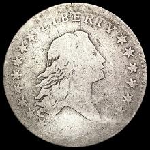 1795 2 Leaves Flowing Hair Half Dollar NICELY CIRC