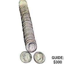 1956 1956 Roosevelt Dime Roll [50 Coins]