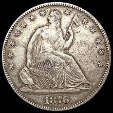 1876 Seated Liberty Half Dollar NEARLY UNCIRCULATE