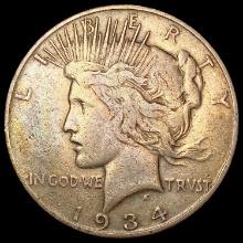 1934-S Silver Peace Dollar LIGHTLY CIRCULATED