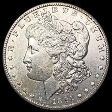 1891-S Morgan Silver Dollar CHOICE AU