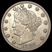 1887 Liberty Victory Nickel CHOICE AU