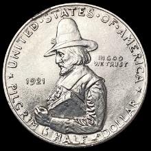 1921 Pilgrim Half Dollar CHOICE AU