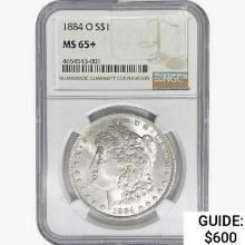 1884-O Morgan Silver Dollar NGC MS65+