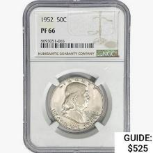 1952 Franklin Half Dollar NGC PF66