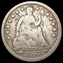 1855 Arrows Seated Liberty Half Dime NICELY CIRCUL