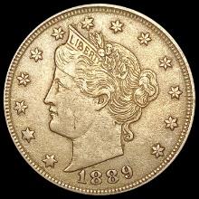 1889 Liberty Victory Nickel NEARLY UNCIRCULATED