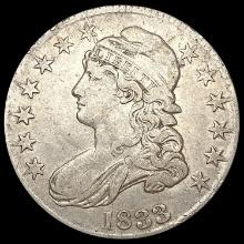 1833 Capped Bust Half Dollar NEARLY UNCIRCULATED