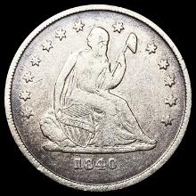 1840-O Seated Liberty Quarter LIGHTLY CIRCULATED