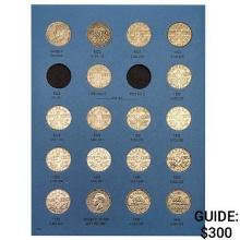 1922-1964 Canada 5c Album (89 Coins)