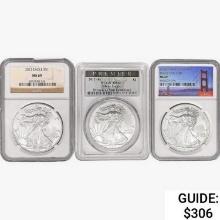 [3] 2012 Silver Eagle NGC/PCGS MS69