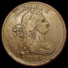 1804 Draped Bust Half Cent LIGHTLY CIRCULATED