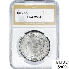 1882-CC Morgan Silver Dollar PGA MS64