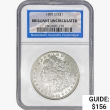 1885-O Morgan Silver Dollar NGC BU
