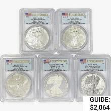 2011 [5] Silver Eagle PCGS MS/PR70 25th ANNIV.