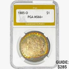 1885-O Silver Trade Dollar PGA MS66+