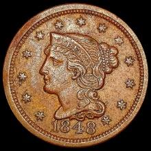 1848 Braided Hair Large Cent CLOSELY UNCIRCULATED