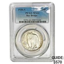 1936-S Bay Bridge Half Dollar PCGS MS64