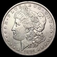 1891-S Morgan Silver Dollar CHOICE AU