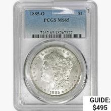 1885-O Morgan Silver Dollar PCGS MS65