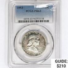 1953 Franklin Half Dollar PCGS PR63