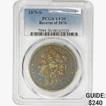 1879-S Morgan Silver Dollar PCGS VF20 REV 78