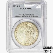 1878-S Morgan Silver Dollar PCGS MS63