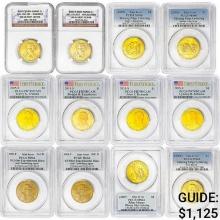 2001-2015 [12] US Varied Gold Coinage NGC/PCGS MS/