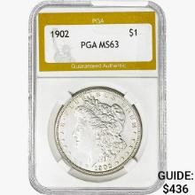 1902 Morgan Silver Dollar PGA MS63