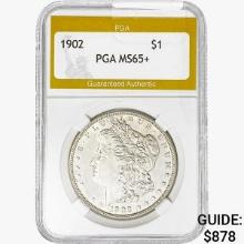 1902 Morgan Silver Dollar PGA MS65+