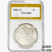 1882-CC Morgan Silver Dollar PGA MS66