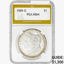 1889-O Morgan Silver Dollar PGA MS64