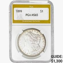 1899 Morgan Silver Dollar PGA MS65