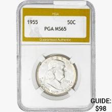 1955 Franklin Half Dollar PGA MS65